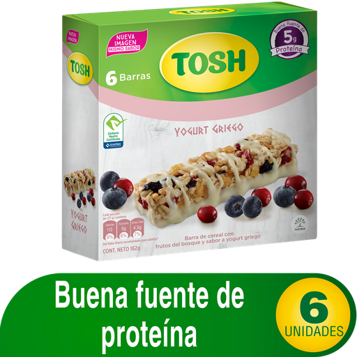 [045166] Cereal Barra Tosh Yogurt 162Gr