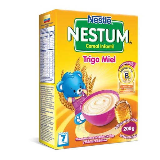 [008431] Cereal Infantil Nestum Trigo Miel Etapa 2 200Gr