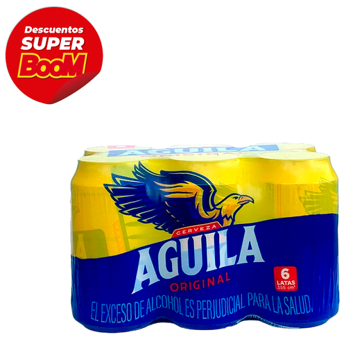 [011096] Cerveza Aguila Lata 330Cc 6 Unidades