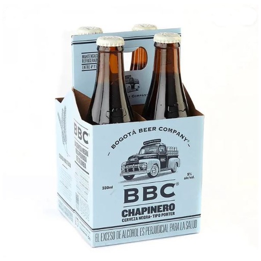 [047458] Cerveza BBC Chapinero Botella 4 Unidades 1320Cc
