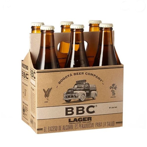 [047459] Cerveza BBC Lager Botella 6 Unidades 1980Cc