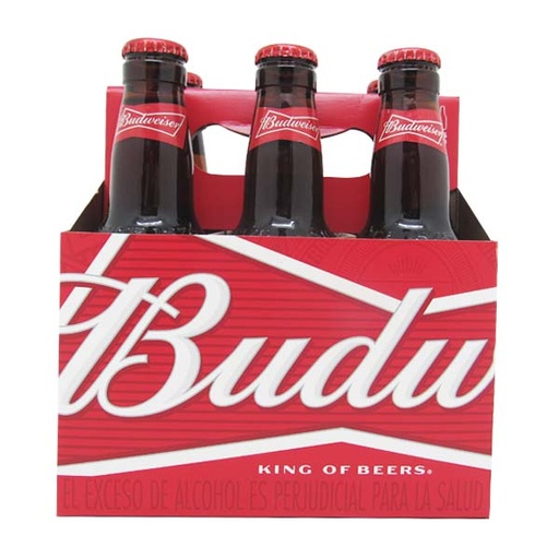[048330] Cerveza Budweiser Botella 250Ml 6 Unidades