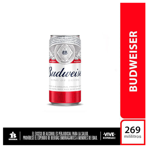[047890] Cerveza Budweiser Lata 269Ml