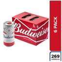 Cerveza Budweiser Lata 269Ml 6 Unidades