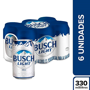 [051826] Cerveza Busch Light Lata 330Cc 6 Unidades