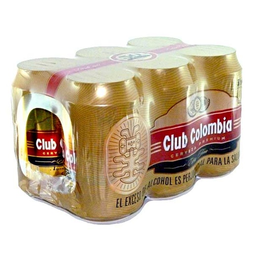 [011104] Cerveza Club Colombia Dorada Lata 330Cc 6 Unidades