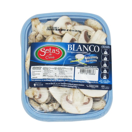 [007557] Champiñon Tajado Setas Cuiva 250Gr