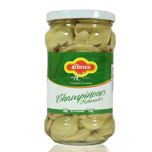 [041785] Champiñon Al'Fresco Tajado 280Gr