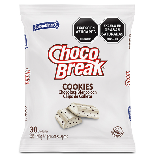 [020152] Chocobreak Cookies 30 Unidades 150Gr