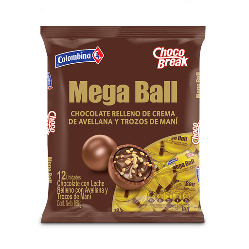 [050868] Chocobreak Mega Ball Bolsa 12 Unidades 168Gr