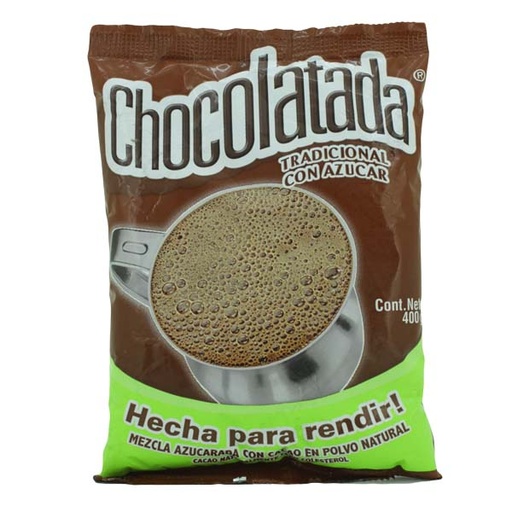 [004362] Chocolatada Tradicional Azucar Bolsa 400Gr