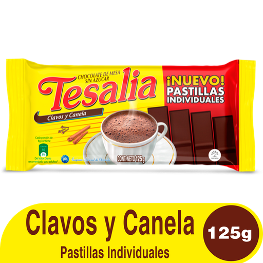 [002548] Chocolate Tesalia Clavos Y Canela 125Gr