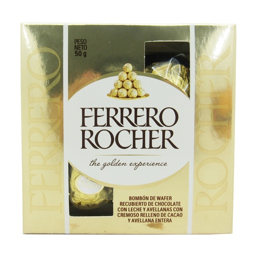 [051518] Chocolates Ferrero Rocher 4 Unidades 50Gr