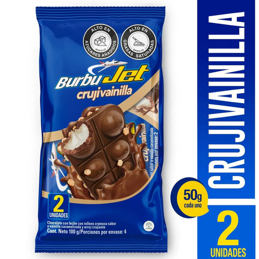 [048925] Chocolatina Jet Burbujet 2 Unidades 100Gr