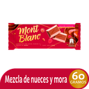 Chocolatina Montblanc Con Nueces y Trozos De Mora 60Gr