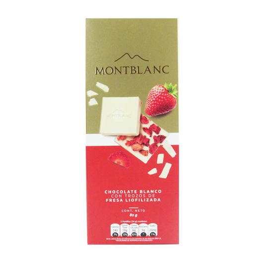 [049364] Chocolatina Montblanc Fresa 80Gr