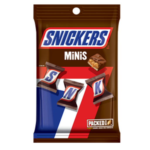 [002254] Chocolatina Snickers Minis Bolsa 124.7Gr