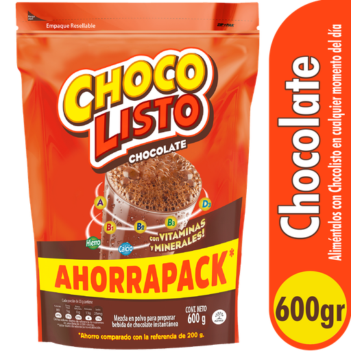 [018605] Chocolisto Chocolate Ahorrapack Bolsa 600Gr