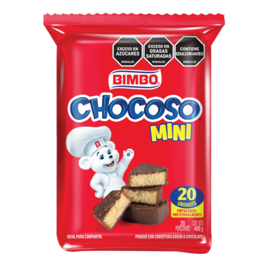 [050546] Chocoso Mini Bimbo 20 Unidades 400Gr