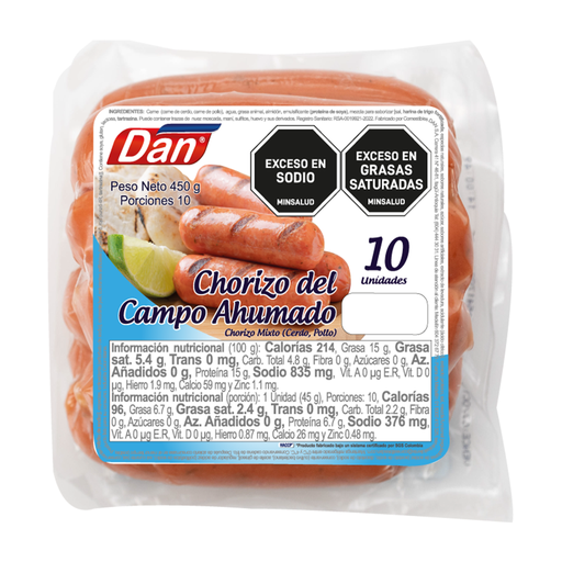 [016454] Chorizo Cerdo Dan 450Gr