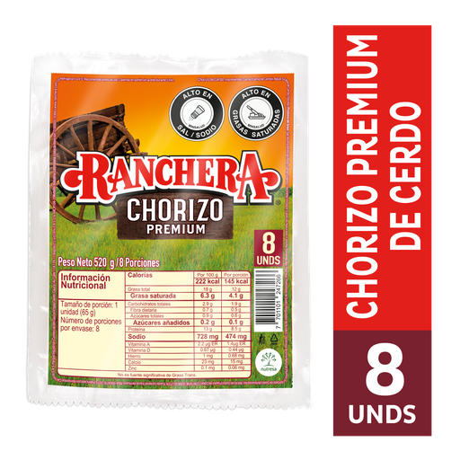 [050396] Chorizo Ranchera 520Gr