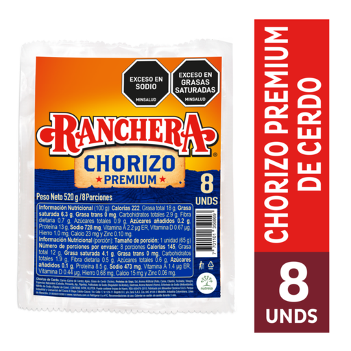 [050396] Chorizo Ranchera 520Gr