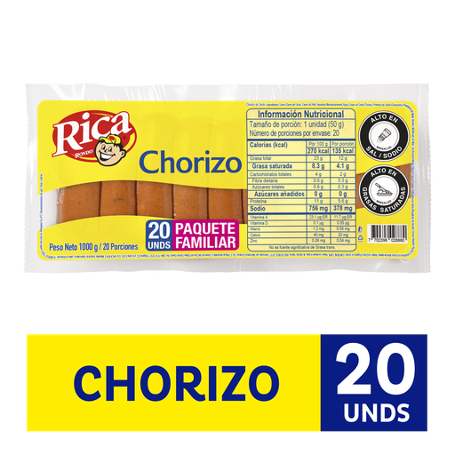 [016239] Chorizo Rica 1000Gr