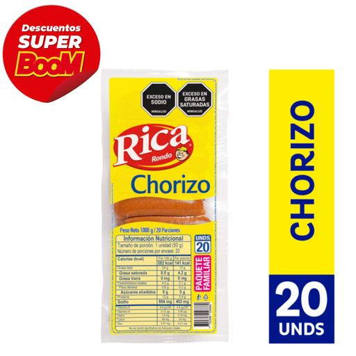 [016239] Chorizo Rica 1000Gr