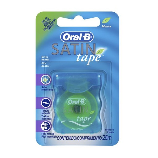 [003767] Cinta Dental Oral-B Satin Tape Menta 25M