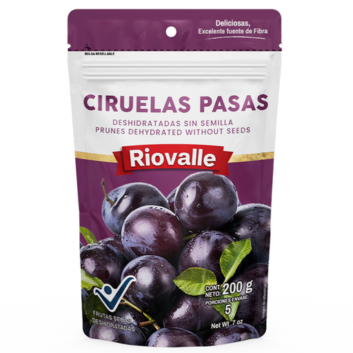 [009984] Ciruelas Pasas Sin Semilla Riovalle 200Gr