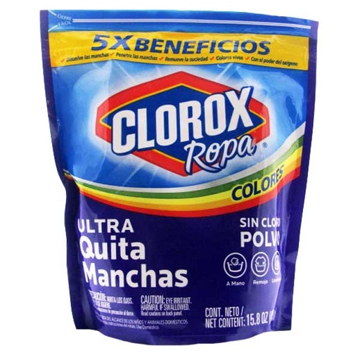 [045577] Clorox Ropa Colores Quitamanchas Doypak 450Gr