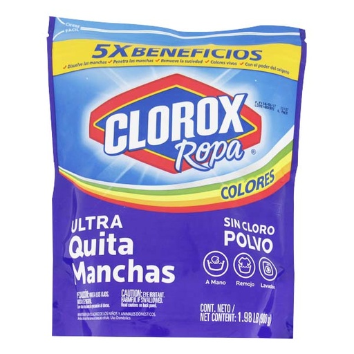 [045579] Clorox Ropa Colores Quitamanchas Doypak 900Gr
