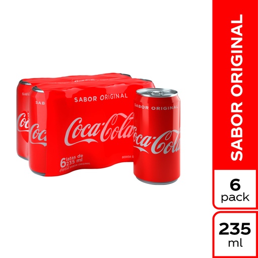 [049581] Coca Cola Lata 235Ml 6 Unidades