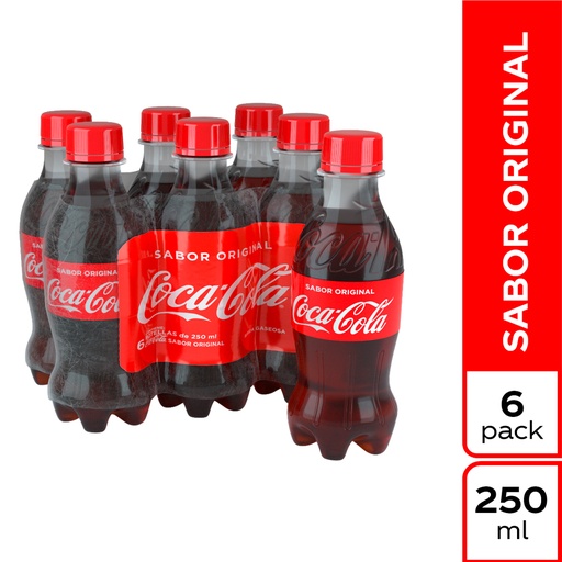 [015449] Coca Cola Pet 250Ml 6 Unidades