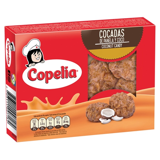[000342] Cocadas Copelia Panela Coco 12 Unidades 240Gr