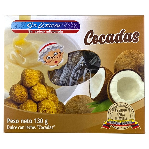 [009596] Cocadas Sin Azúcar 130Gr