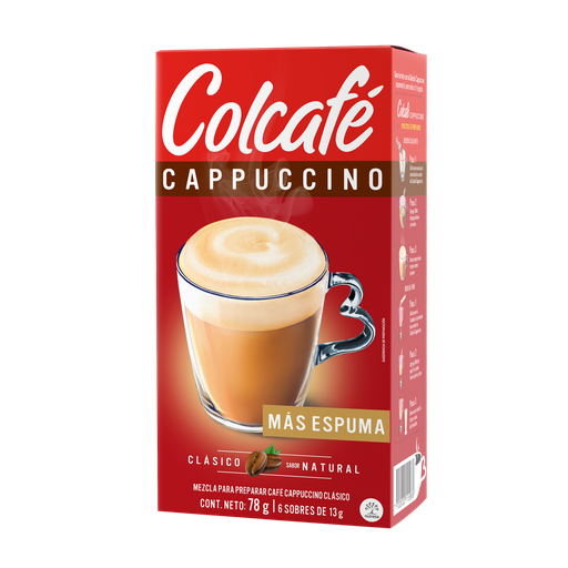 [052901] Colcafe Cappuccino Clasico 6 Sobres 78Gr