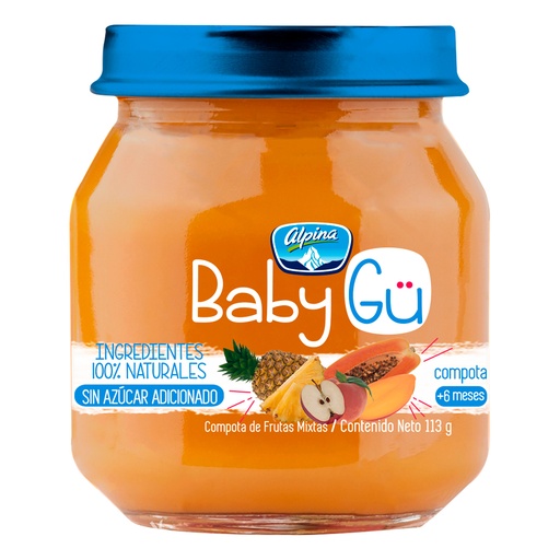 [051707] Compota Babygu Frutas Mixtas Alpina 113Gr