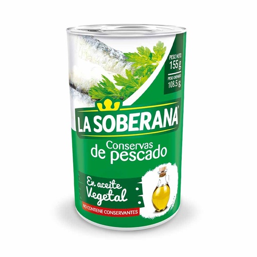 [014884] Conservas De Pescado La Soberana Aceite Lata 155Gr