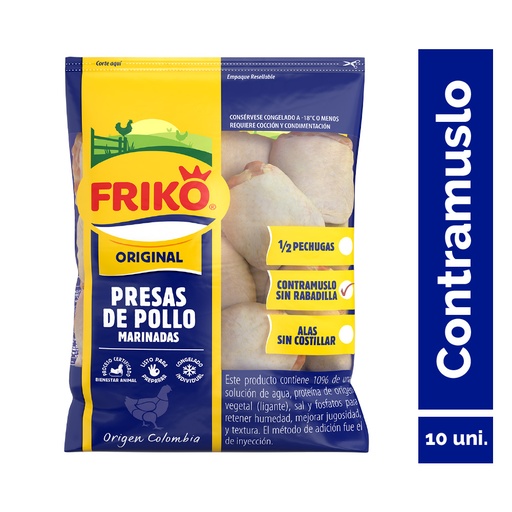[002323] Contramuslos Sin Rabadilla Friko (1 Bolsa - 1563Gr Aprox)
