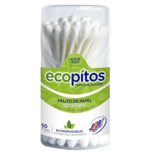 [006769] Copitos De Algodón Jgb  Biodegradables 50 Unidades