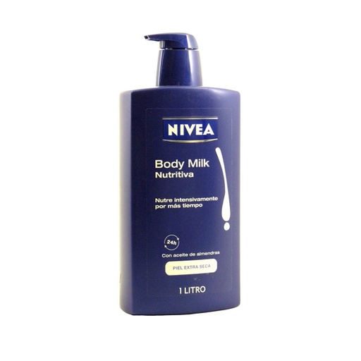 [010145] Crema Corporal Nivea Body Milk Nutritiva 1000Ml
