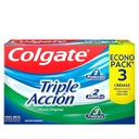 Crema Dental Colgate Triple Accion 3 Unidades 225Ml Precio Especial