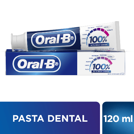 [053055] Crema Dental Oral B 100% Menta 120Ml