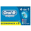 Crema Dental Oral-B Complete Blue 4En1 66Ml 3 Unidades