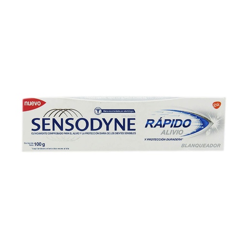 [051056] Crema Dental Sensodyne Rápido Alivio Blanqueador 100Gr