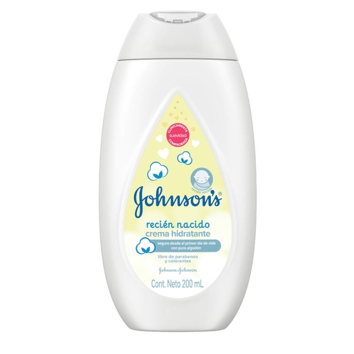 [050363] Crema Hidratante Johnson's Baby Recien Nacido 200Ml