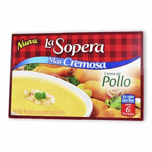 [012873] Crema La Sopera Pollo +Cremosa 90Gr