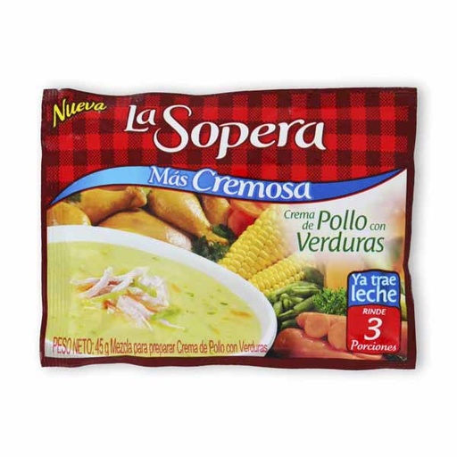 [012861] Crema La Sopera Pollo/Verduras +Cremosa 43Gr