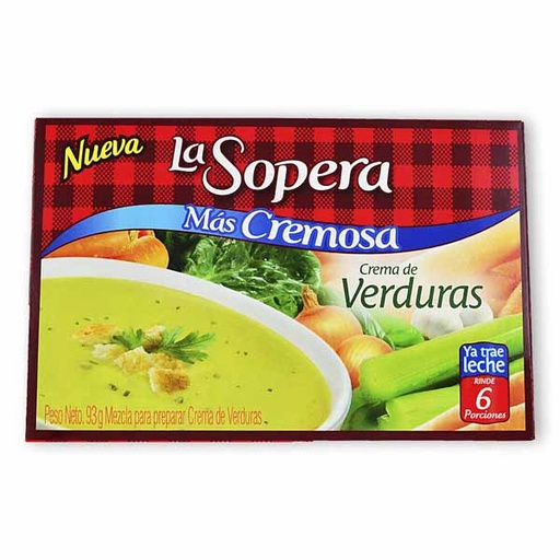 [012869] Crema La Sopera Verduras +Cremosa 88Gr